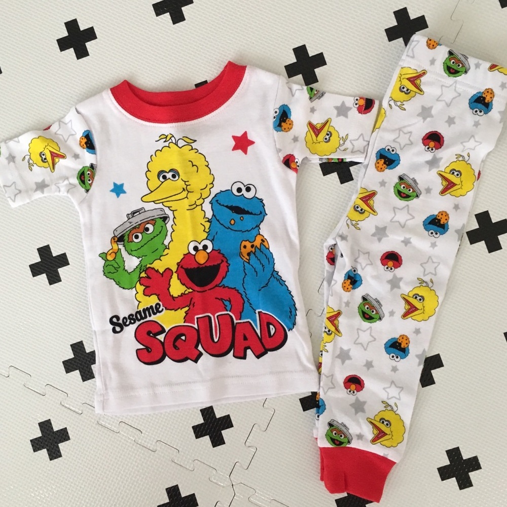 New Baby Toddler Pajamas Sesame Street 18 Months